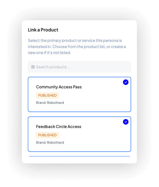 <p><strong>Deal size is defined by the products linked to the persona</strong></p>